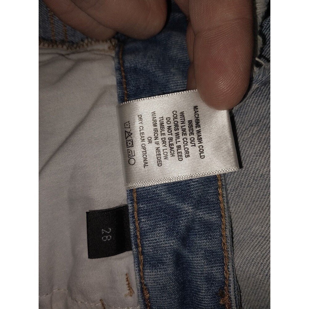 Flying Monkey Jeans Size 28 Light Wash Straight Leg Distressed - Picture 7 of 7